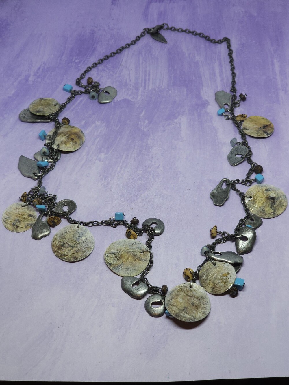 Coldwater Creek Seashore Flutter Shell Necklace